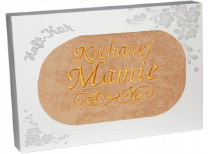 Ręcznik Z Haftem Dla Mamy 70x140 Prezent Pudełko
