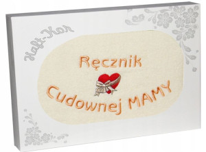 Ręcznik Z Haftem Dla Dzień Matki 70x140 Na Prezent