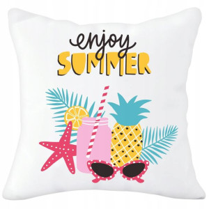 Poszewka Dekoracyjna 40x40 Z Nadrukiem Liść Summer