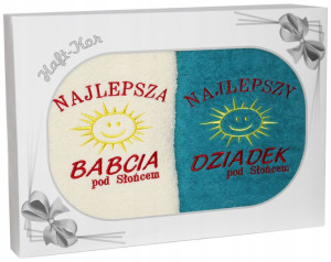 Prezent Dla Babci I Dziadka Zestaw Dwóch Ręczników