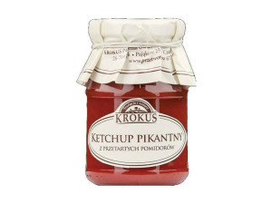 Ketchup Pikantny Przetarte Pomidory 180g - Krokus