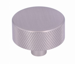 Gałka meblowa MUSKARI Prążkowana FI-33 mm, Aluminium