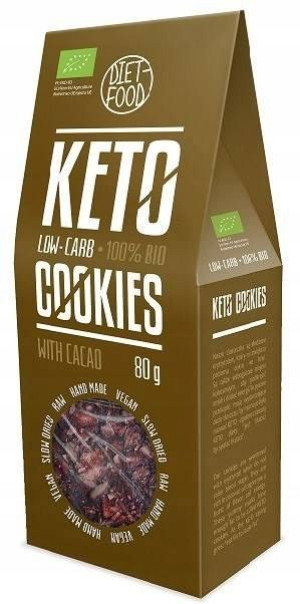 Ciastka Keto Z Kakao Bio 80 G - Diet-food