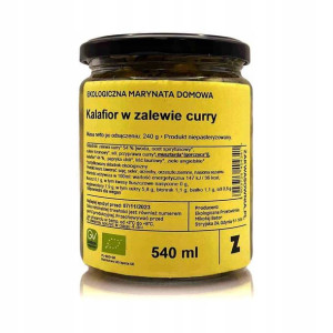 Kalafior Marynowany W Zalewie Curry Bio 540 Ml