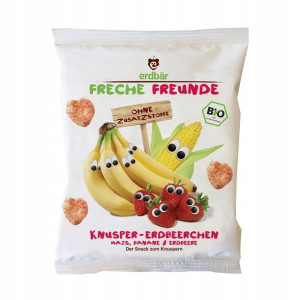 Chrupki Kukurydziane Bananowo-Truskawkowe Erdbar