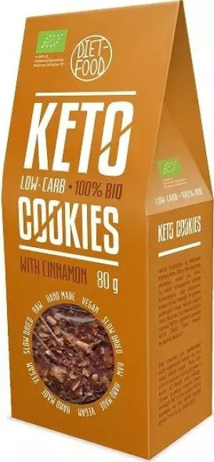Ciastka Keto Z Cynamonem Bio 80 G - Diet-food