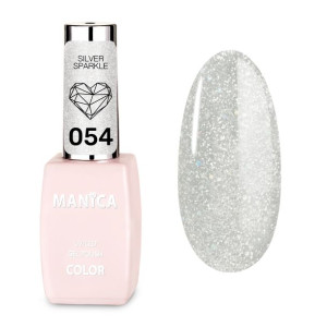 Manica Lakier hybrydowy hybryda do paznokci - Silver Sparkle 054 10ml