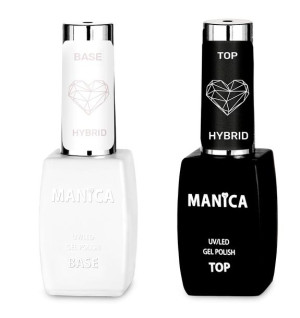 Manica Baza hybrydowa Hybrid 10ml + Top Hybrid 10ml do manicure