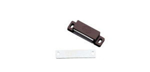 Zatrzask meblowy magnetyczny, Brązowy 58 x15 mm