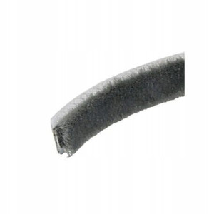 Szczotka odbojowa do szafy wpuszczana, 14 x 6 mm, Szara