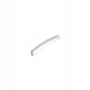 Szczotka odbojowa do szafy wpuszczana, 4,8 x 8 mm, Biała