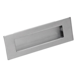Uchwyt meblowy wpuszczany MD13, Aluminium mat, L-76 mm