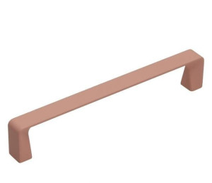 Uchwyt meblowy UU52  Delikatny róż soft touch R210 ,  128 mm