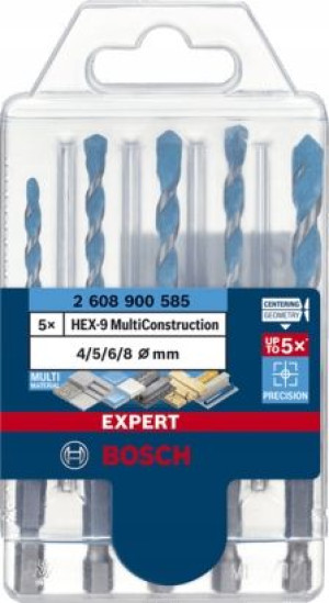Wiertło Expert Multiconst. Hex-9 Set 5szt Bosch