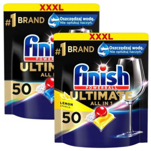 Finish Ultimate Kapsułki do Zmywarki 50szt. x2