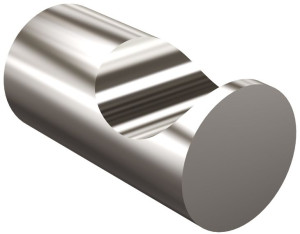 Wieszak pojedynczy z rowkiem 4 cm 469/SG INOX Polerowany