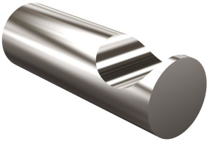Wieszak pojedynczy z rowkiem 6 cm 468/SG INOX