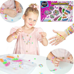 WOOPIE  ART&FUN Zestaw do Robienia Biżuterii Bransoletek Wisiorków Pierścio