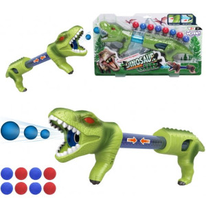 WOOPIE Pistolet na Piłki Kulki Piankowe Wyrzutnia Automatyczna Dinozaur 9 e