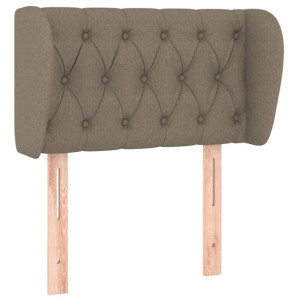 Zagłówek uszak, taupe, 83x23x78/88 cm, tkanina