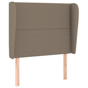 Zagłówek uszak, taupe, 83x23x118/128 cm, tkanina