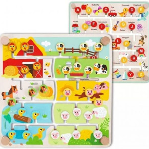 TOOKY TOY Interaktywna Tablica Edukacyjna Sorter Montessori Zwierzątka i Al