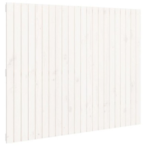 Wezgłowie łóżka, białe, 140x3x110 cm, lite drewno sosnowe