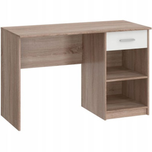 Biurko Rosa 1s 120cm Białe/dąb Sonoma Mafmeble