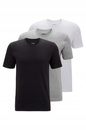 T-shirt Męski Hugo Boss 3-pack Czarny, Biały, Szary