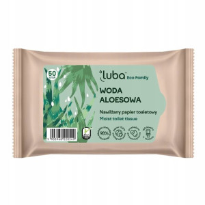 Luba Nawilżany papier toaletowy, 50 sztuk
