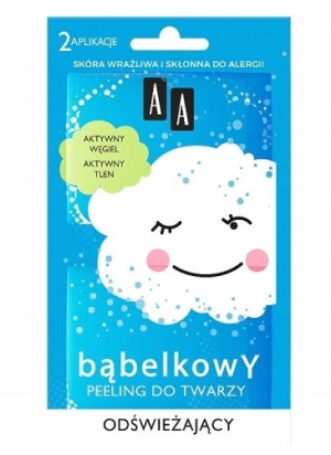 AA Chmurka bąbelkowy Peeling do twarzy, 2x4 ml
