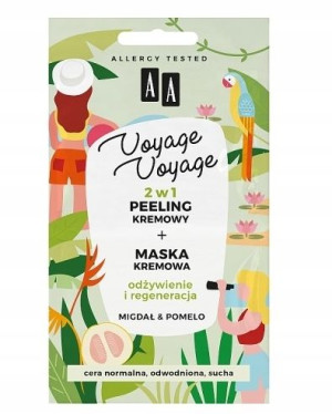 AA 2w1 Peeling + maska kremowa migdał pomelo 2x5ml
