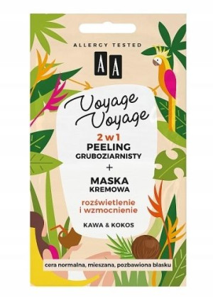 AA Voyage Voyage 2w1 Peeling + maska kremowa 2x5ml
