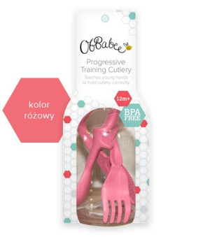 ObBabee : Sztućce różowe