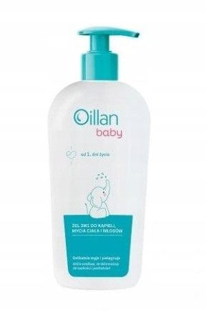 Oillan Baby Żel 3w1 do kąpieli ciała włosów 750 ml