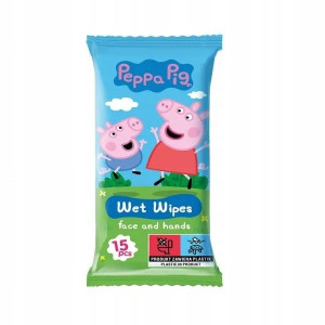 Peppa Pig Chusteczki nawilżane do twarzy,15szt
