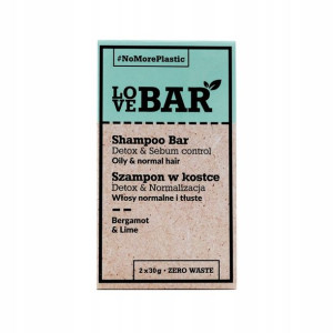 Love Bar Szampon do włosów normalnych, 2x30g