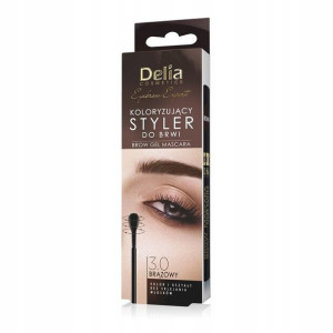 Delia Koloryzujący styler do brwi, brązowy, 11ml
