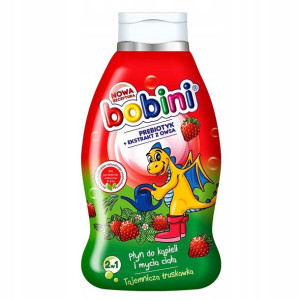 Bobini Płyn do kąpieli Tajemnicza truskawka, 660ml