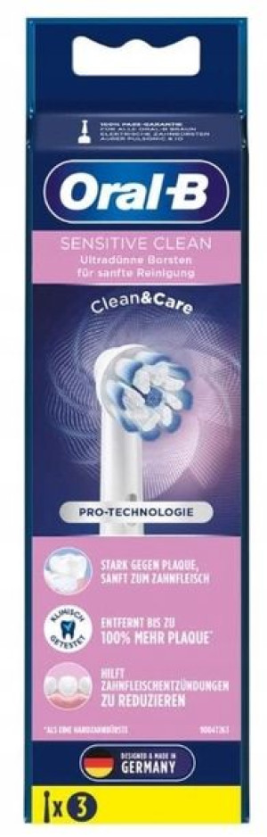 Oral-B, Sensitive Clean, Końcówki, 3 szt