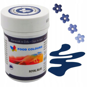 Barwnik w Żelu spożywczy Royal Blue 35g Niebieski do ciast tortów Food Colo