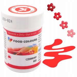 Barwnik w Żelu spożywczy Czerwony 35g Czerwień do ciast tortów Food Colours