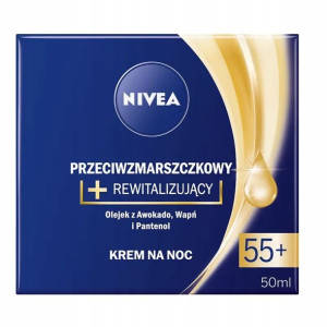 Nivea Przeciwzmarszczkowy krem na noc 55+, 50ml