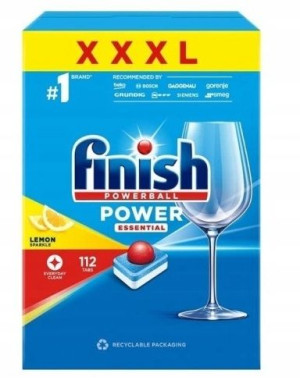 Finish, Power Essentail Lemon Tabletki, 112 sztuk