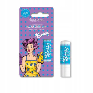 4organic Pin-up Girl balsam do ust Berry, 5g
