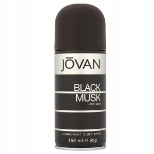 Jovan Black Musk Dezodorant w sprayu, 150ml