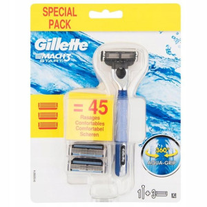 Gillette Mach3 Start Maszynka + ostrza 3 szt