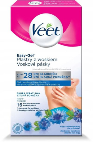 Veet Veet plastry wosk do depilacji pachy, 16 szt
