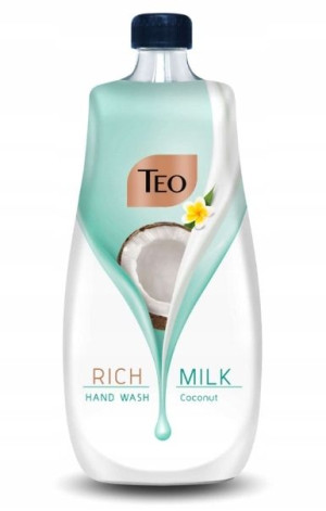 Teo, Mydło w płynie Kokos, zapas, 800 ml