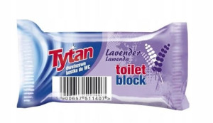 Tytan, Dwufazowa kostka do WC lawenda - zapas, 40g